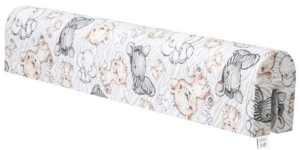 Chránič na detskú postieľku zebra / lev / slon, 90 cm