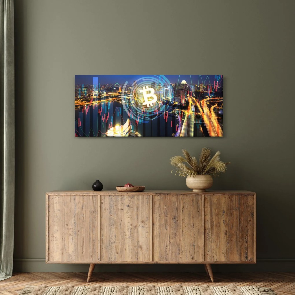 Obraz - Mesto investícií (120x50 cm)