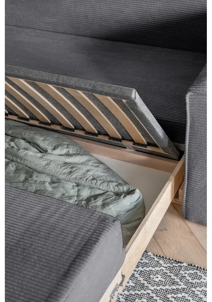 Sivá rozkladacia pohovka 168 cm Lucky Lucy – Miuform