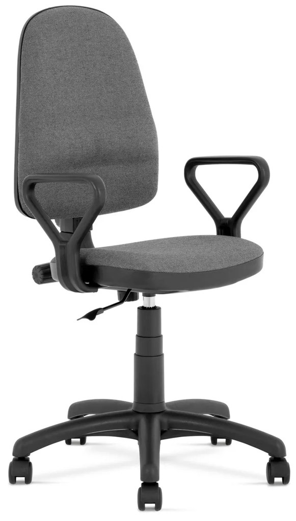 Kancelárska stolička s podrúčkami Bravo - sivá / čierna