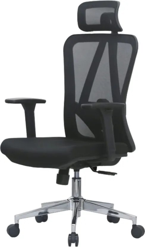 Kancelárska ergonomická stolička Neoseat BOROSI — čierna, nosnosť 150 kg
