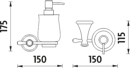 Nimco Dávkovač tekutého mydla, pumpička plast LADA - LA 19031K-80