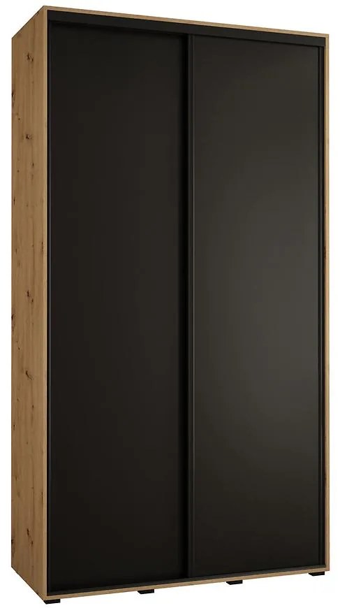 Skriňa 45 Canaris 1 140 artisan/čierna/čierna