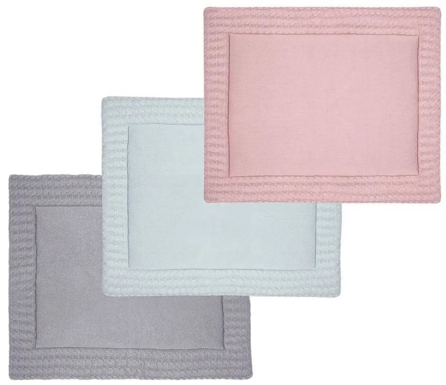 Ružová bavlnená hracia podložka Kindsgut Mat, 70 x 90 cm