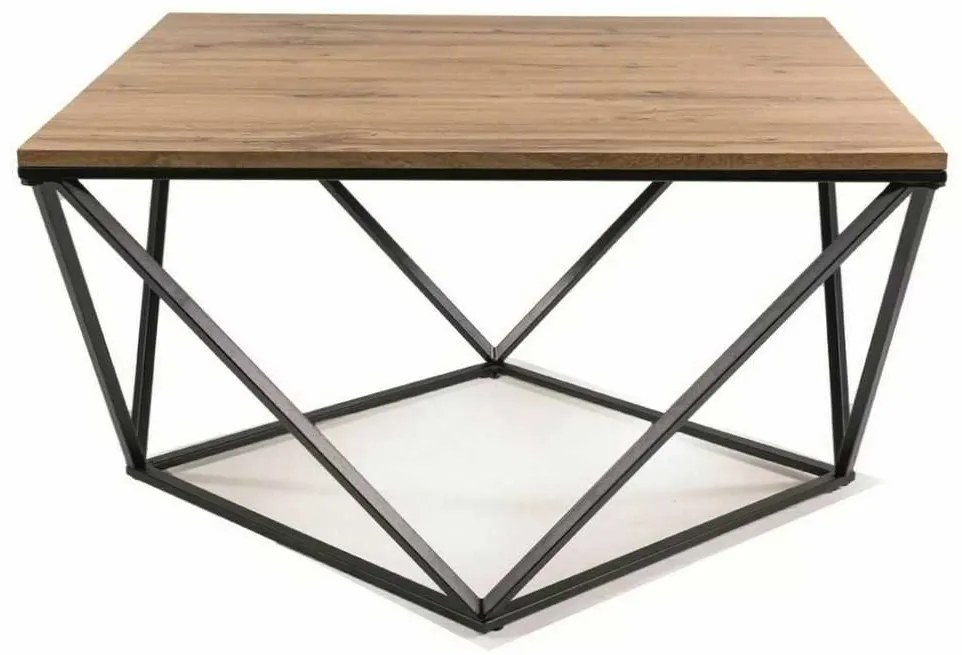 Konferenčný stolík Silver A IV, dub artisan / čierna