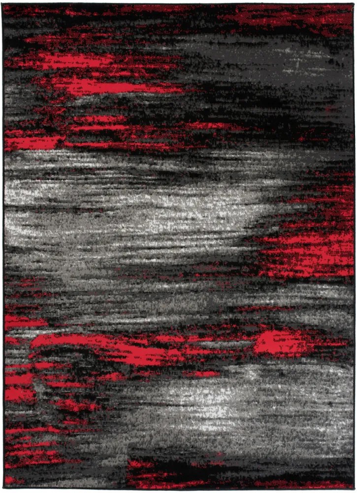 Kusový koberec PP Frenk čierno červený, Velikosti 120x170cm