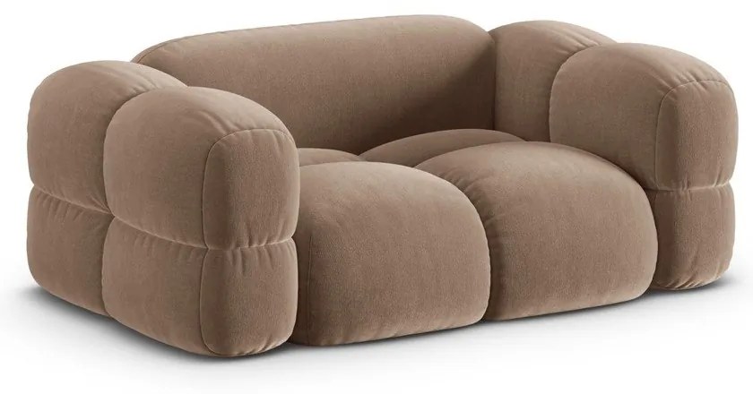 Hnedá zamatová pohovka 180 cm Loretto – Cosmopolitan Design