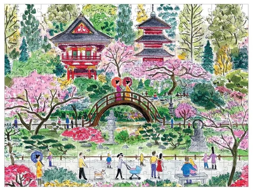 Galison Puzzle Japonská čajová záhrada 300 dielikov