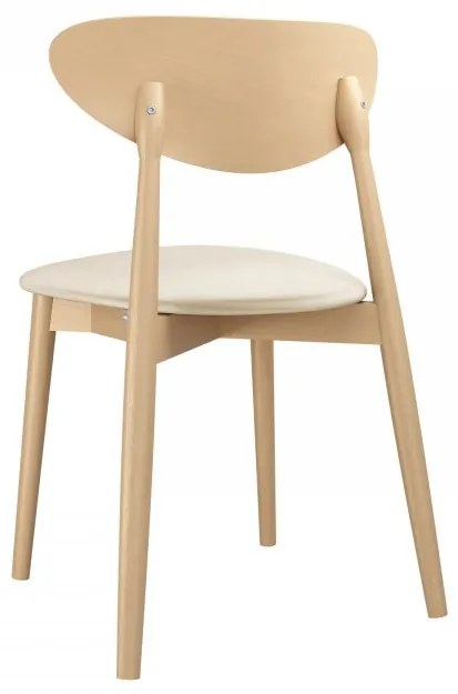 Čalúnená jedálenská stolička KT65/C, Dostupné poťahy: Magic Velvet 2250, Farby: buk