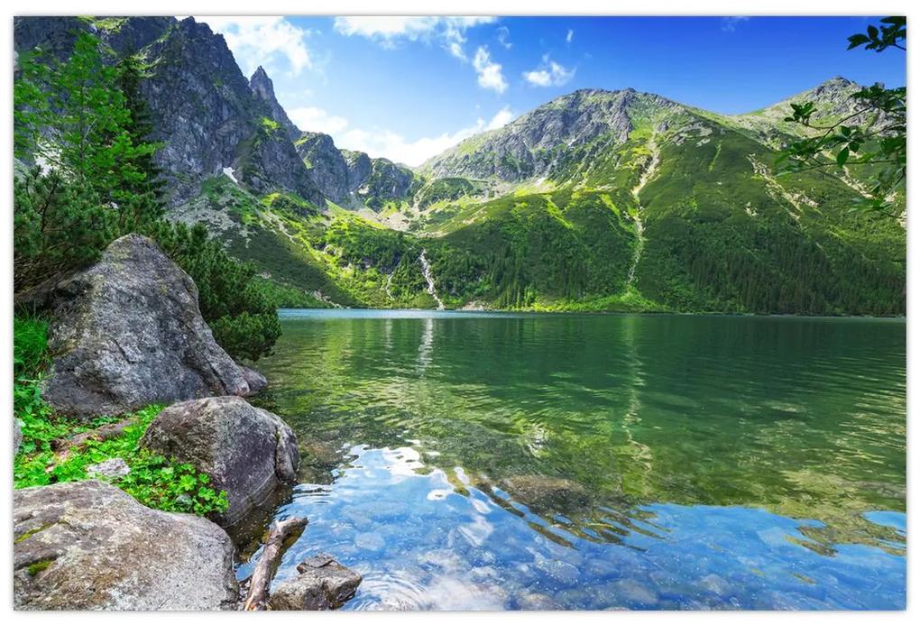 Obraz jazera v Tatrách (90x60 cm)