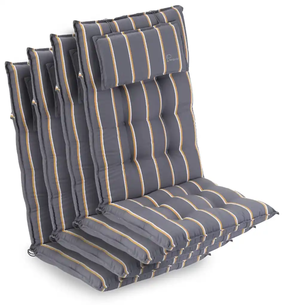 Sylt, čalúnená podložka, podložka na stoličku, podložka na vyššie polohovacie  kreslo, vankúš, polyester, 50 × 120 × 9 cm, 4 x čalúnenie | BIANO