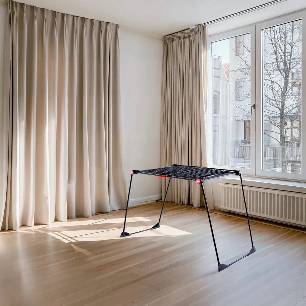 Čierny sušiak na bielizeň Infinity Flex 30m – Vileda