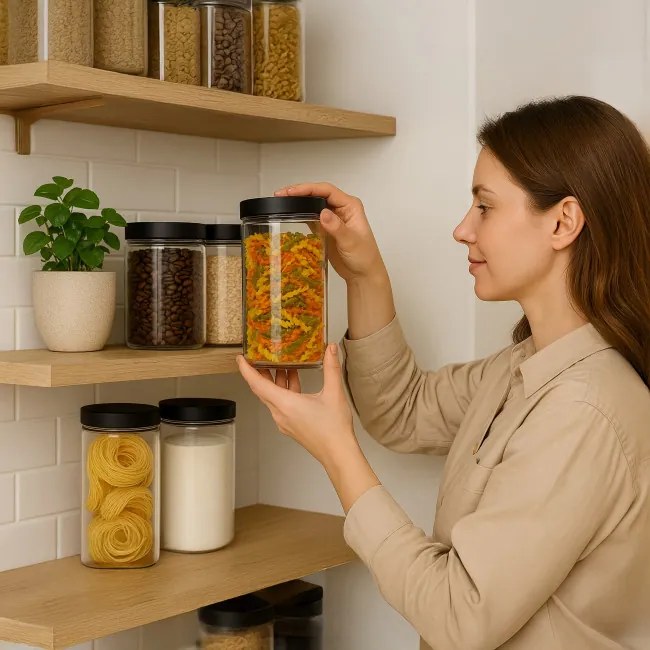 Sada deviatich nádob FRASCO priesvitná (9 ks)