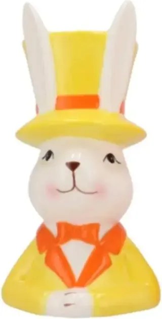 Veľkonočná keramická váza EASTER BUNNY 20 cm - viac farieb Farba: Oranžová