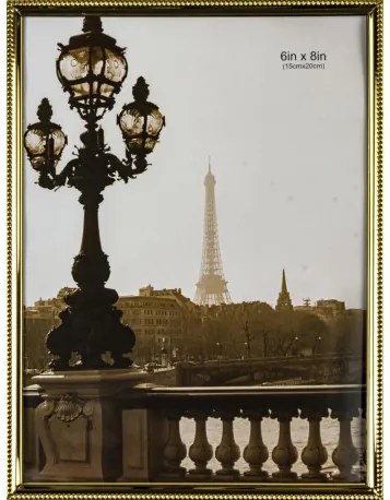 Kovový fotorám 15x20 zlatý