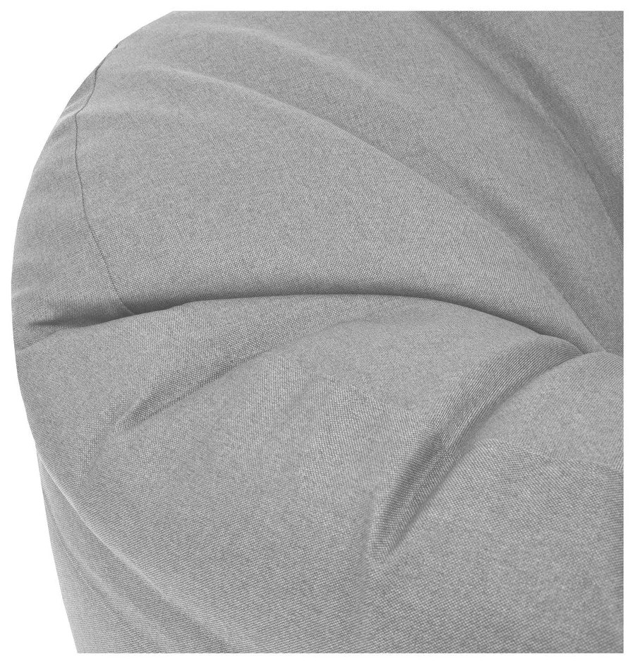 Svetlosivý sedací vak Roll 135 – SLOWDOWN