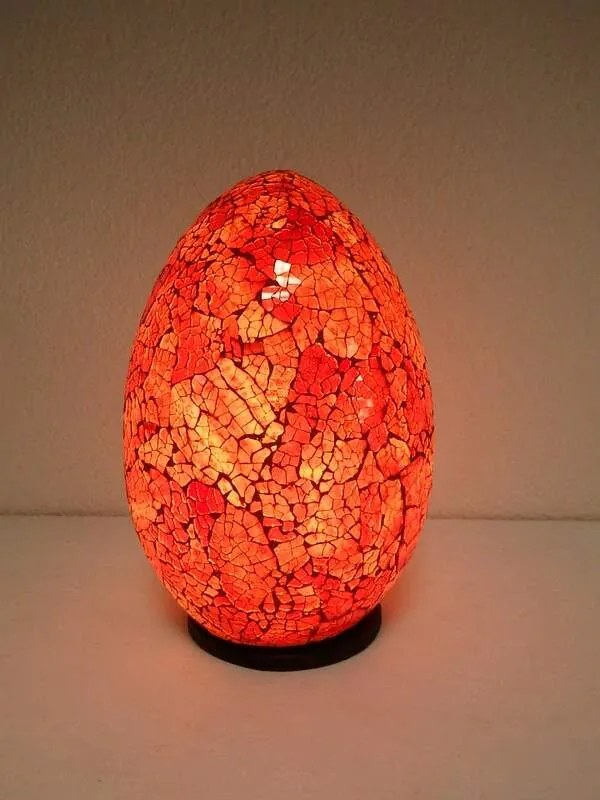 Stolná lampa EGG  červená