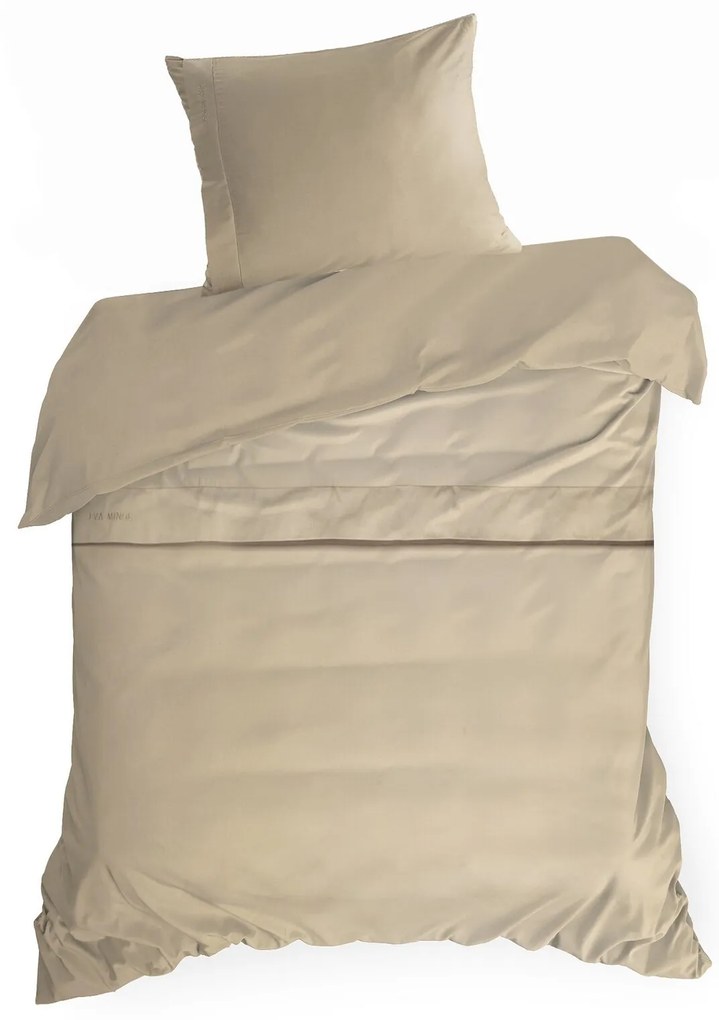 MAKOSATÉNOVÉ OBLIEČKY EVA MINGE ELEGANT1D 140X200 CM, 1 KS 70X80 CM BÉŽOVÉ