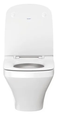 Duravit DuraStyle - Závesné WC Compact, Rimless®, biela 2571090000