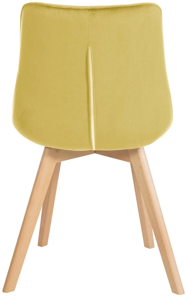 Stolička Brook - zamat - Žltá