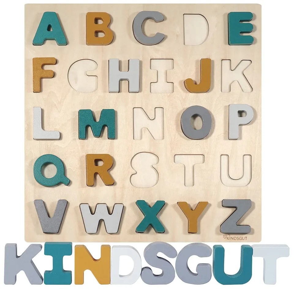 Drevené vkladacie puzzle (počet dielikov 25) Caspar – Kindsgut