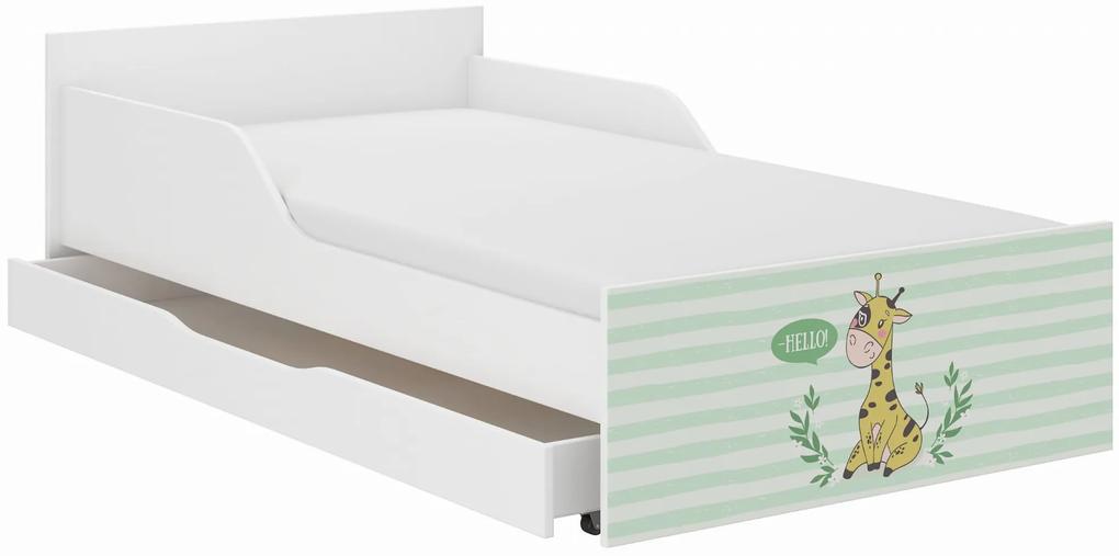 Detská posteľ FILIP - so ŽIRAFKOU 180x90 cm