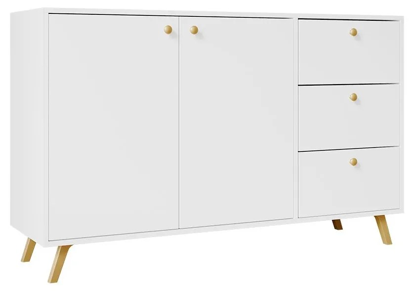 Komoda Astrodon 2D3S, Farby: čierna