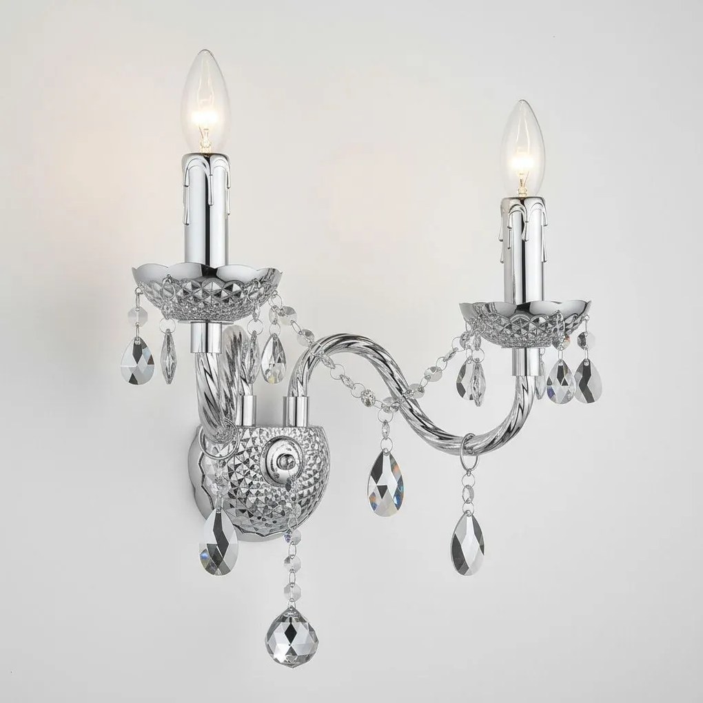 Toolight Toolight, nástenné svietidlo 2xE14, EBT019-2W, chrómová, OSW-01237