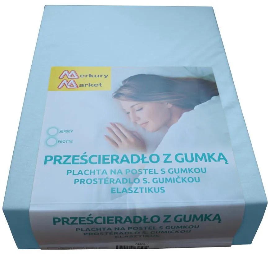 Plachta na posteľ jersey 200x220 farba 9700 modrý