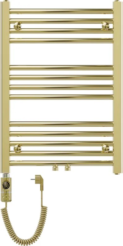 Mexen Ares, elektrické vykurovacie teleso 700 x 500 mm, 300 W, zlatá lesklá, W102-0700-500-2300-50