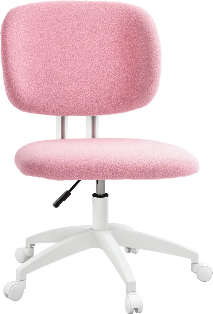 Vinsetto kancelárska stolička, ergonomická stolička na stôl, výškovo nastaviteľná počítačová stolička bez podpierok, otočná stolička do študovne, zama