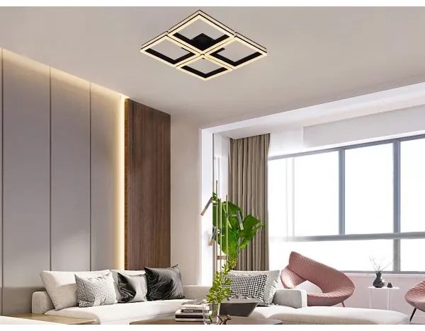 LED stmievateľný prisadený luster LED/215W/230V 3000-6500K + diaľkové ovládanie