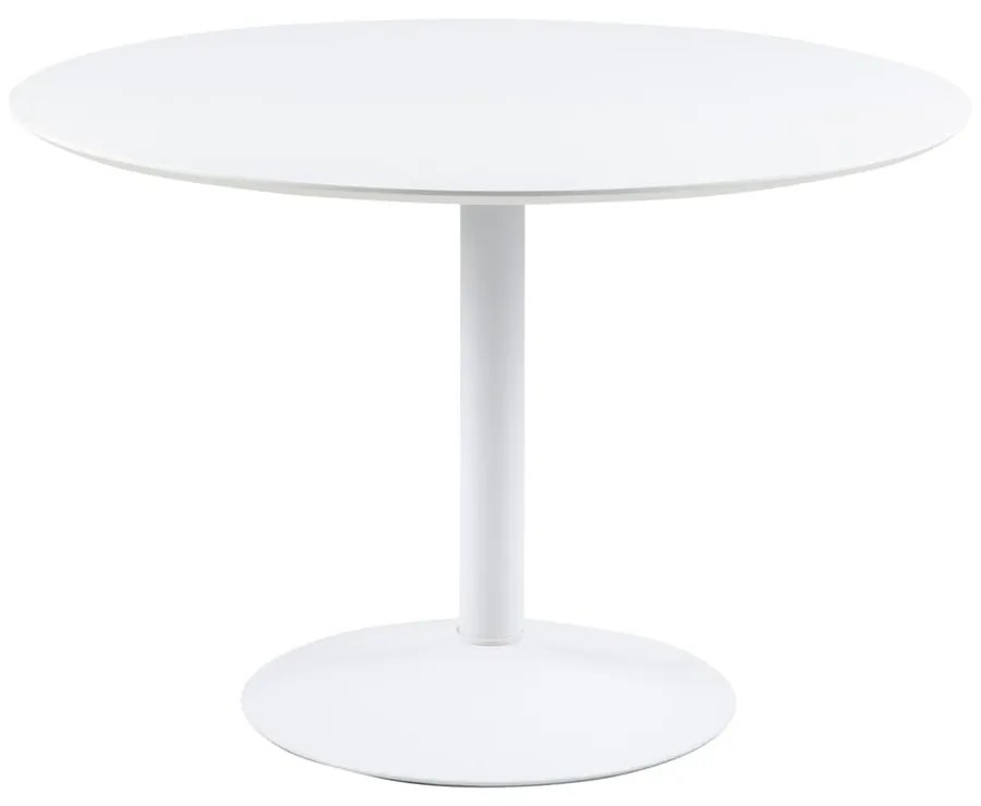 Biely guľatý jedálenský stôl Actona Ibiza, ⌀ 110 cm