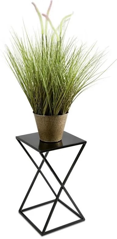 Stojan na kvety Della 40 cm čierny