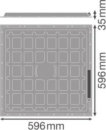Ledvance - LED podhľadový panel ESSENTIAL LED/36W/230V 4000K 60x60 cm