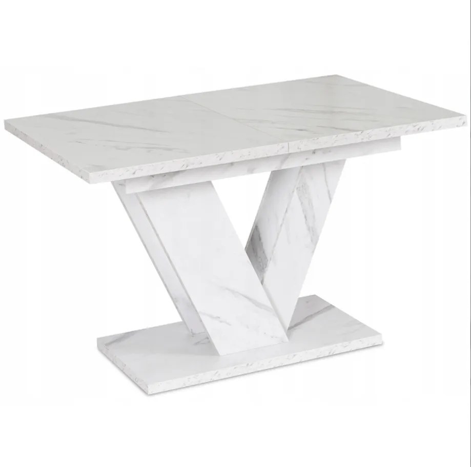 Jedálnský rozkladací stôl ARES biely mramor- vintino.sk