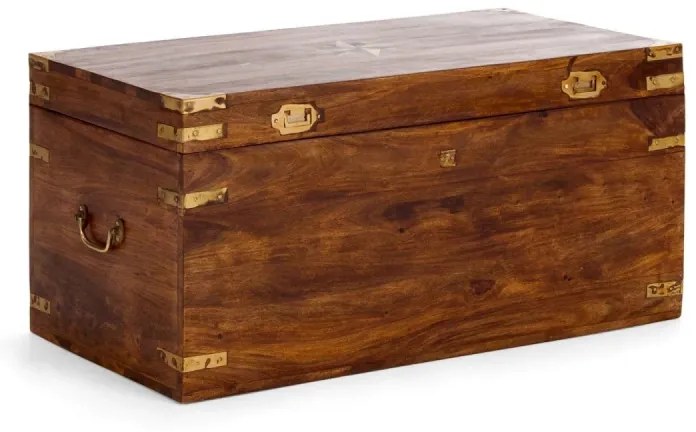 furniture-nabytek.cz - Masívny konferenčný stolík Merlin II z palisandru, lakovaný, hnedý – 87×45×48 cm