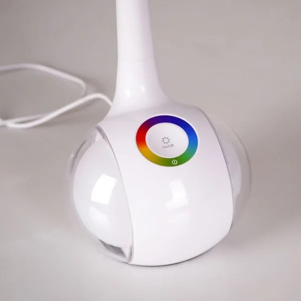 LED RGBW Stmievateľná dotyková stolná lampa COSMOS LED/6,5W/230V biela