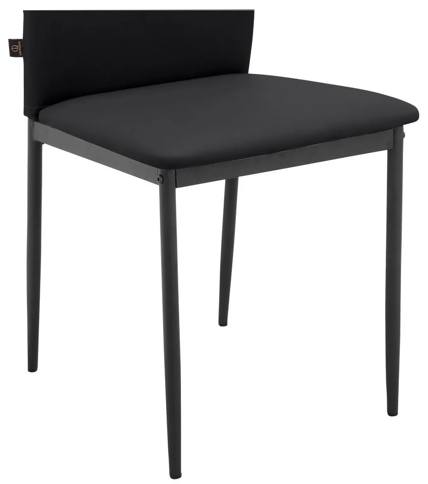 Čierne jedálenské stoličky z imitácie kože v súprave 2 ks Pavia – Støraa