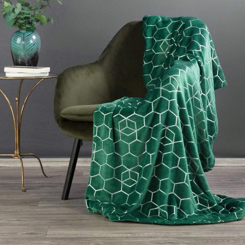 DEKA MALIBU 150X200 CM TMAVOZELENÁ