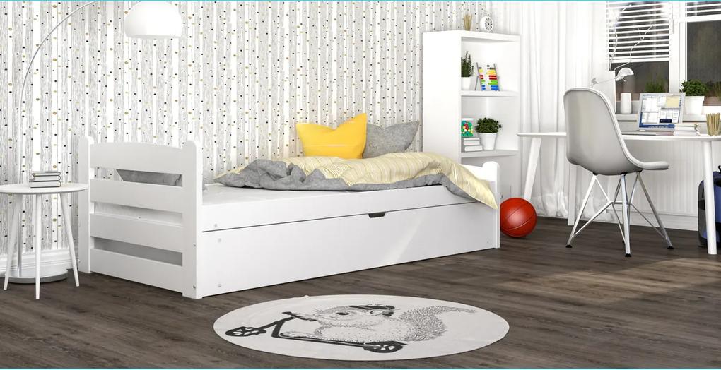Detská posteľ David - biela 200x90 cm