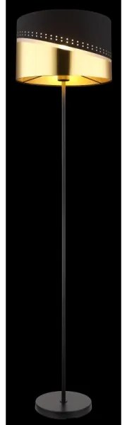 Globo 54046S - Stojacia lampa OR 1xE27/60W/230V pr. 35 cm čierna/zlatá