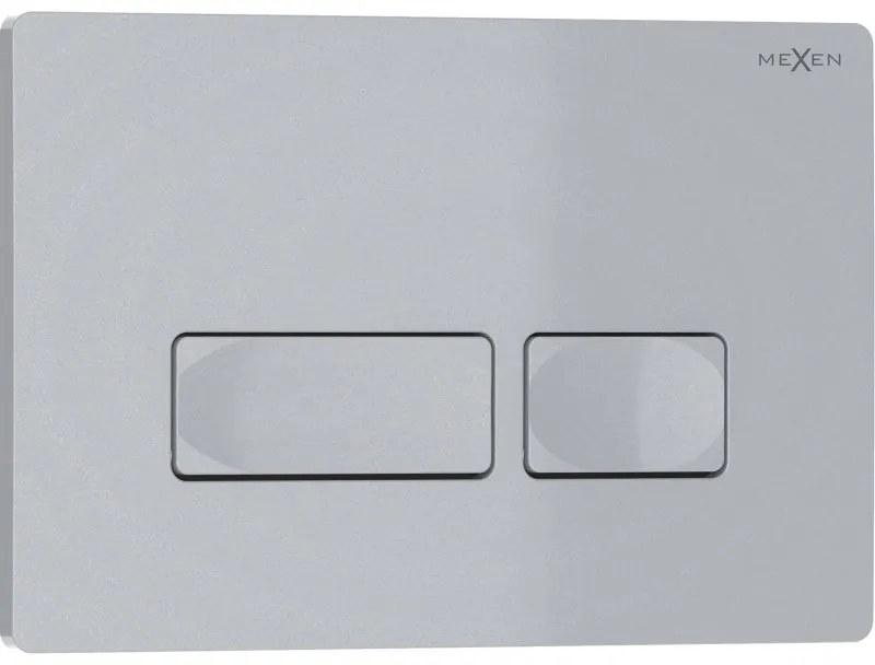 Mexen Tex 04, splachovacie tlačidlo, matný chróm, 6104-04