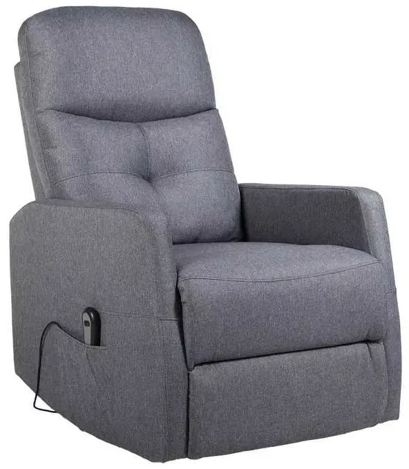 LuxuryForm DESIGN Elektricky polohovateľné televízne kreslo SEMIR - šedé