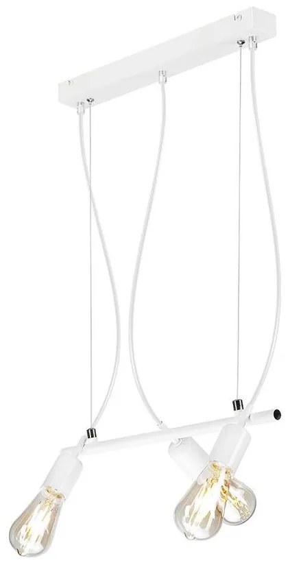 Luster na lanku TARO 3xE27/60W/230V biela