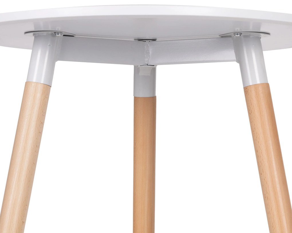 Moderný drevený stôl do kuchyne v obývacej izbe 60 cm