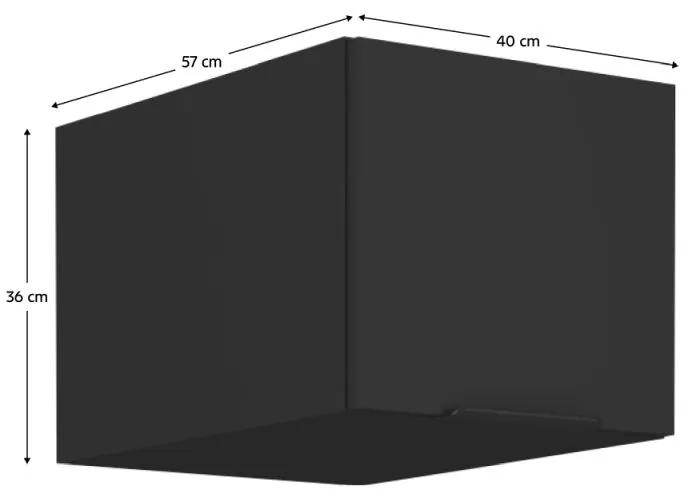 Kondela Horná skrinka, čierna, SIBER 40 NAGU-36 1F