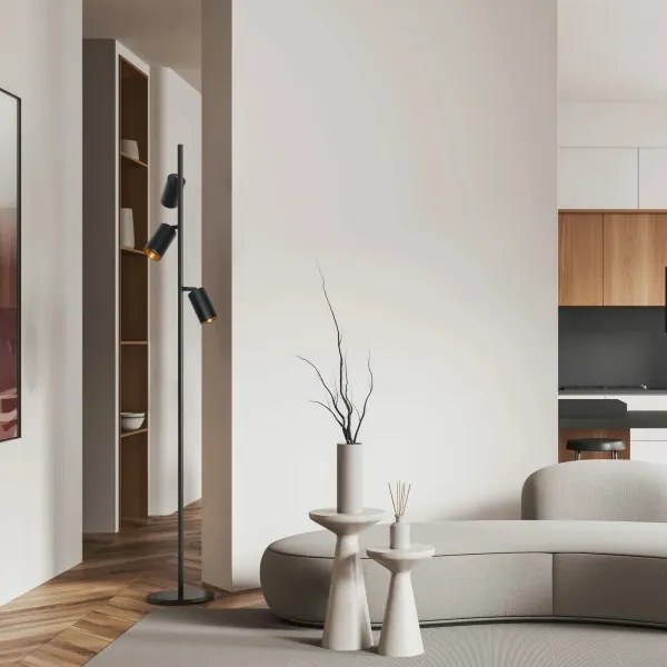 Stojacia lampa MARIBEL 3xGU10/12W/230V čierna