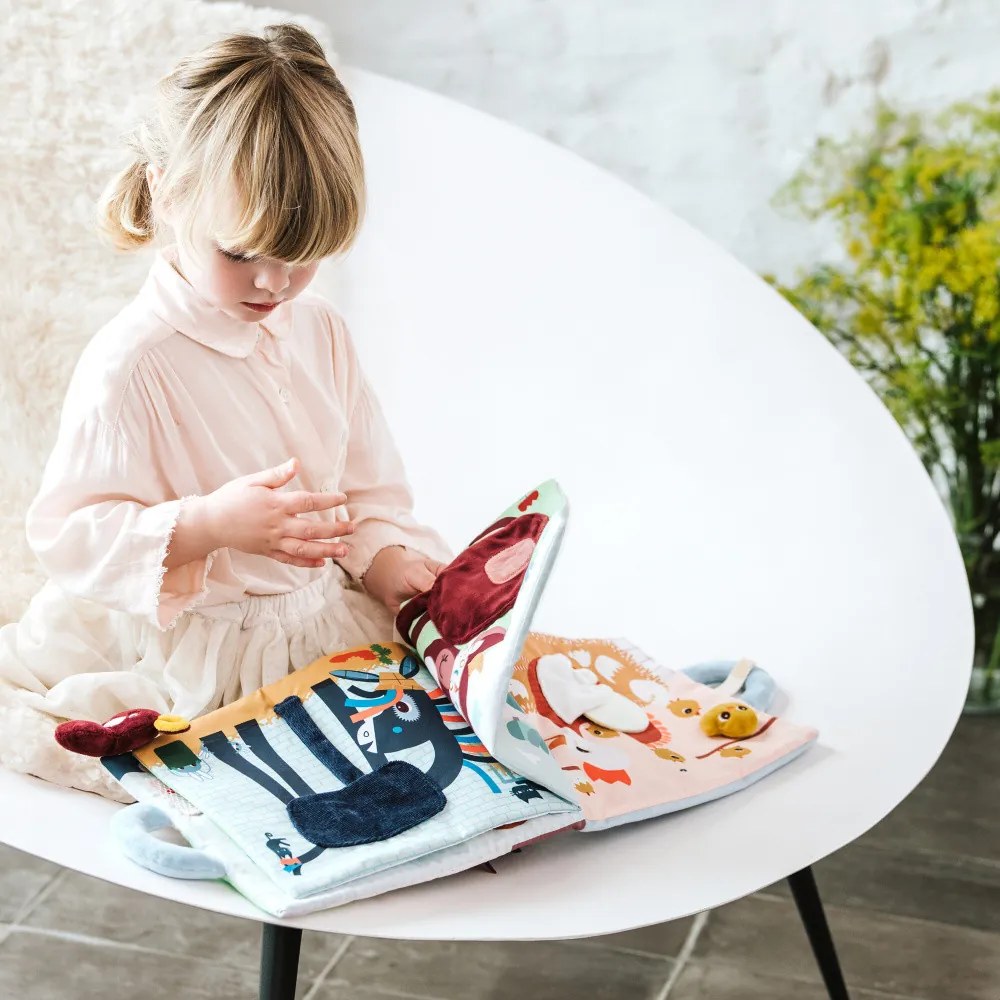 Lilliputiens - textilná didaktická knižka - Baby Boom