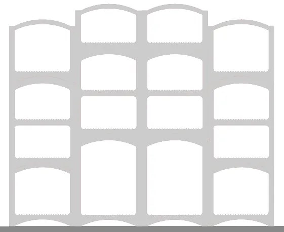 Zostava Bloc Cellier Robust bílá, kapacita fliaš: 186